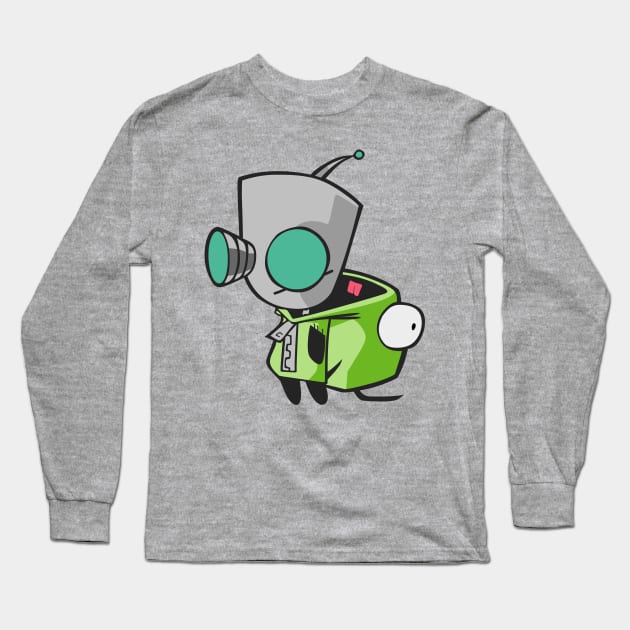 GIR ROBOT Long Sleeve T-Shirt by Vixie Hattori